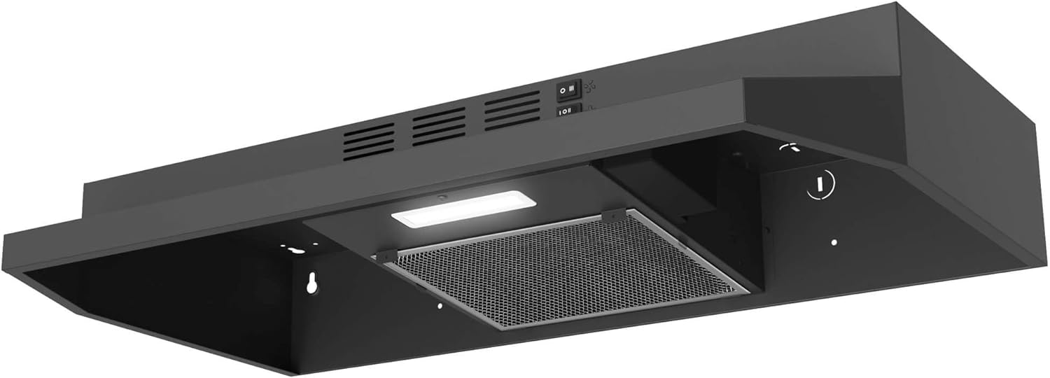 SNDOAS Range Hood 30 inch Under Cabinet, Black, #TF3975A5-AC-11