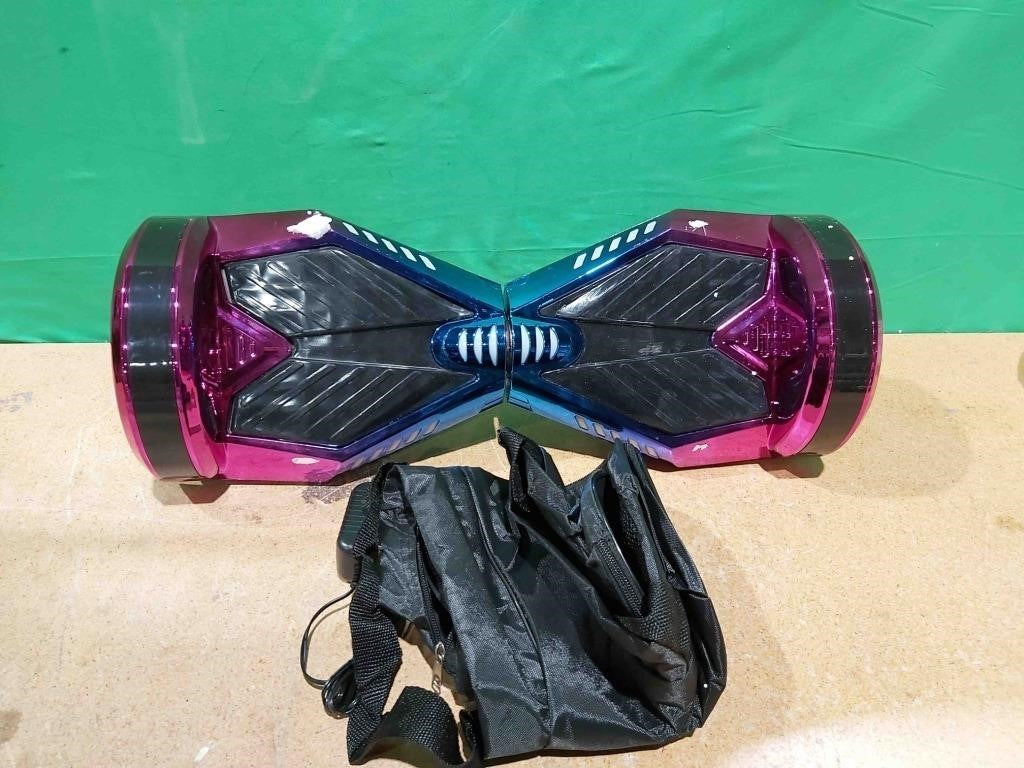 Weelmotion 8“Off-Road Chrome, Dual 300W Motor Purple Blue