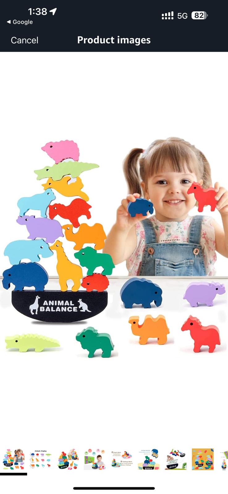 Animal balance game