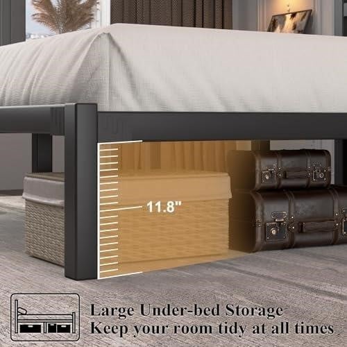 Queen Size Bed Frame, Heavy Duty EP45441