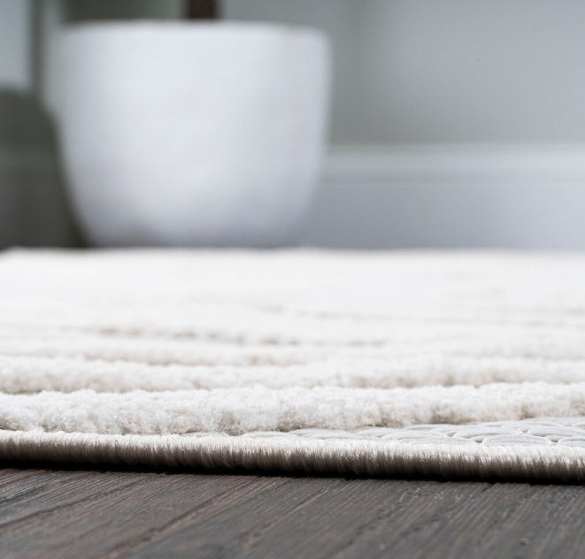JONATHAN Y Balansat Moroccan Diamond Ivory 5 ft. x 8 ft. Indoor/Outdoor Area Rug