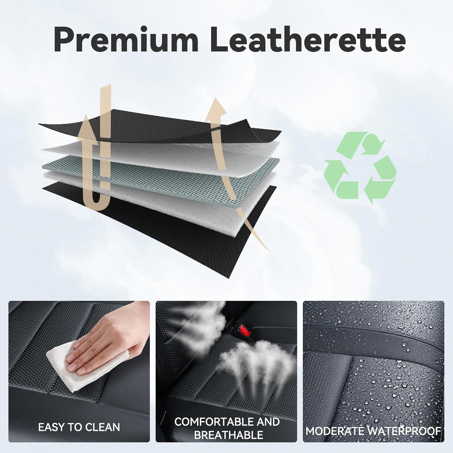 2024 2025 2026 Tacoma Seat Covers Full Set for Toyota Tacoma 4th Gen Double/Crew Cab SR