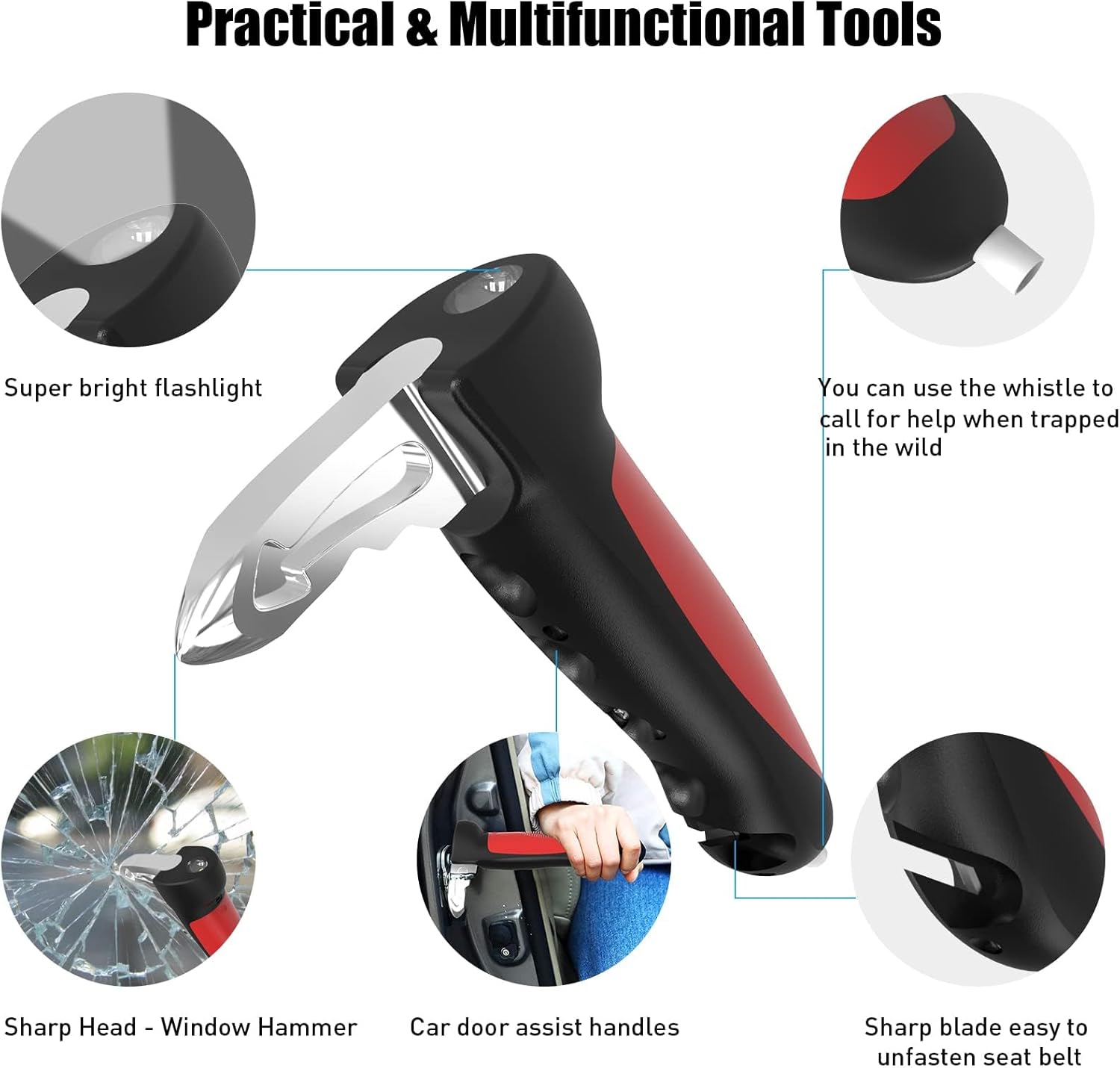 Vehicle Support Handles (Red)