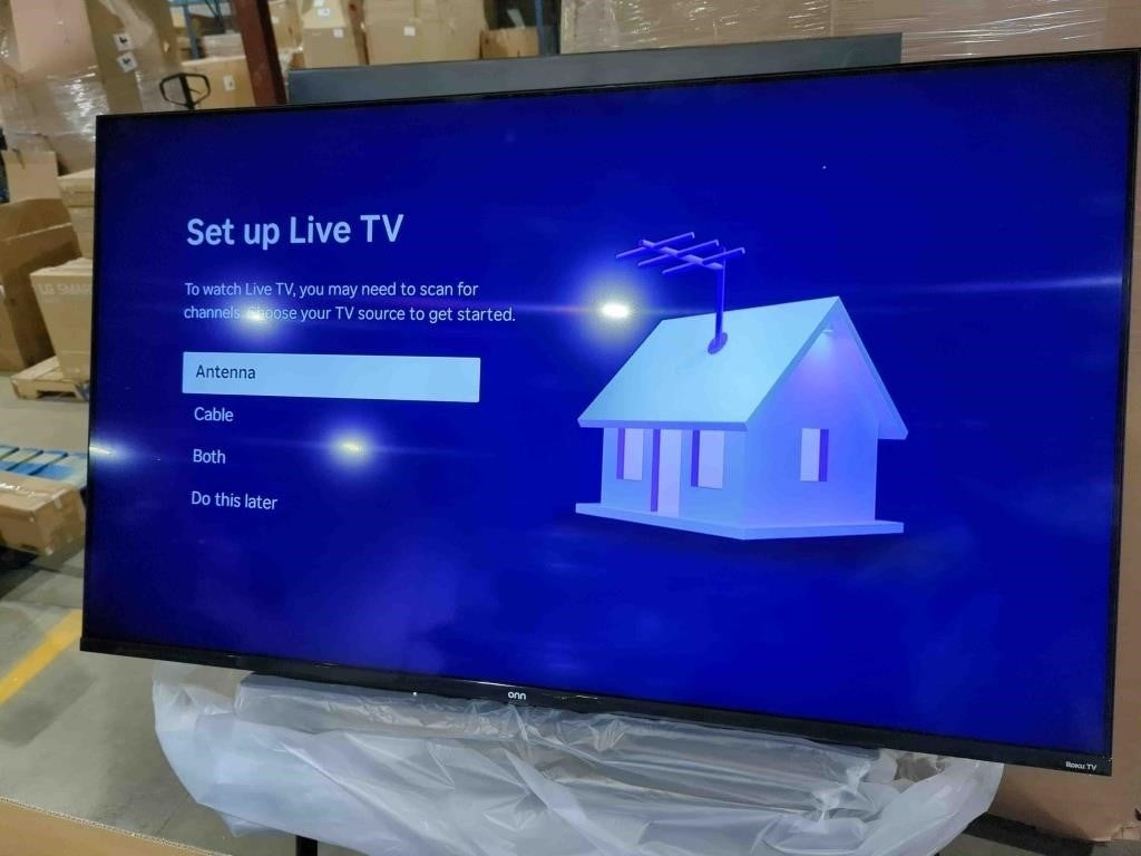 ONN 55" Class 4K 2160P Roku Smart LED TV, #QNB25MNR55