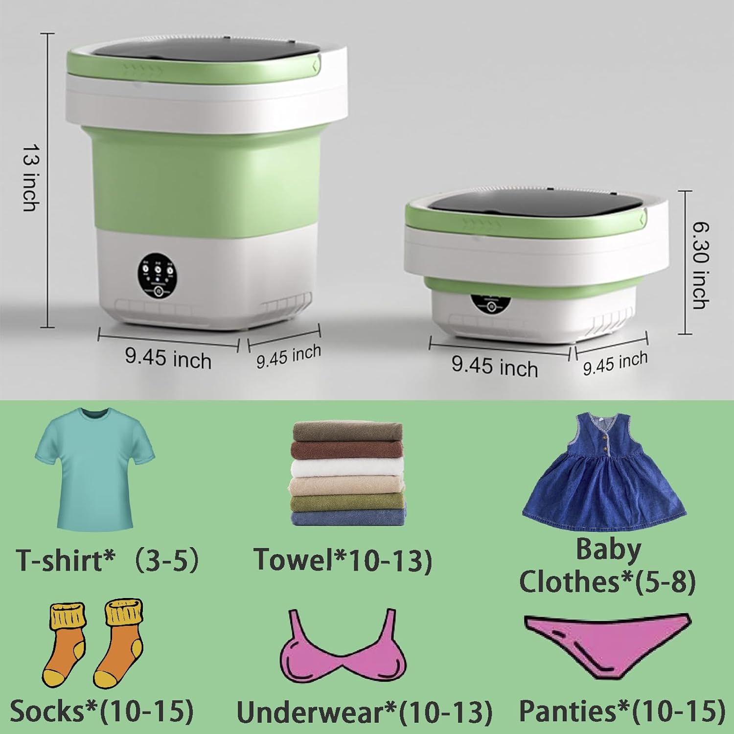 Portable washing machine, 12L
