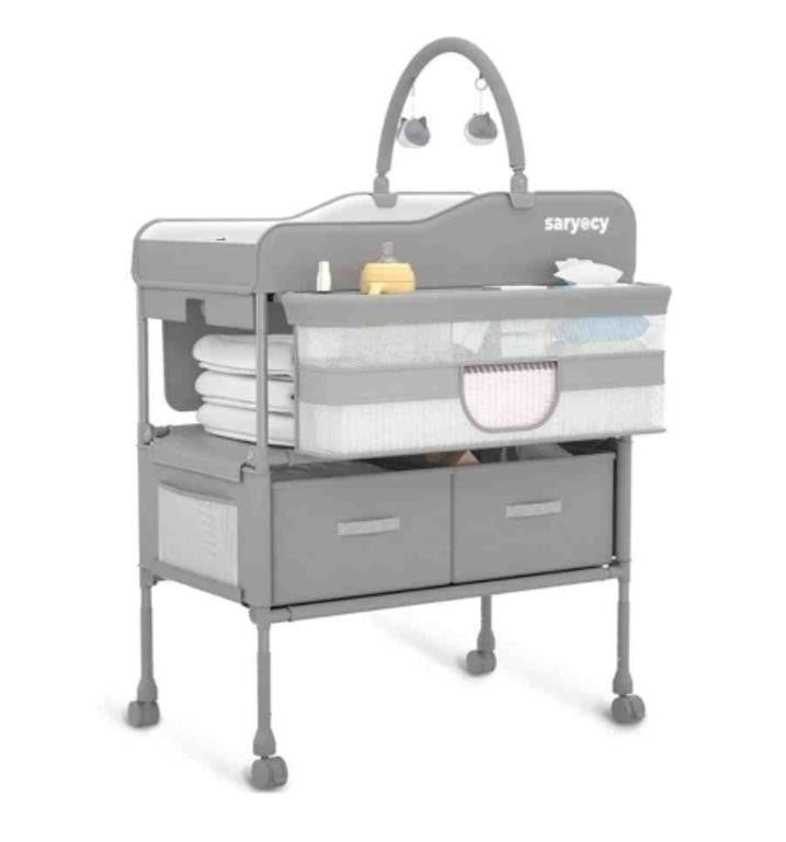 SARYOCY Baby Changing Table Grey
