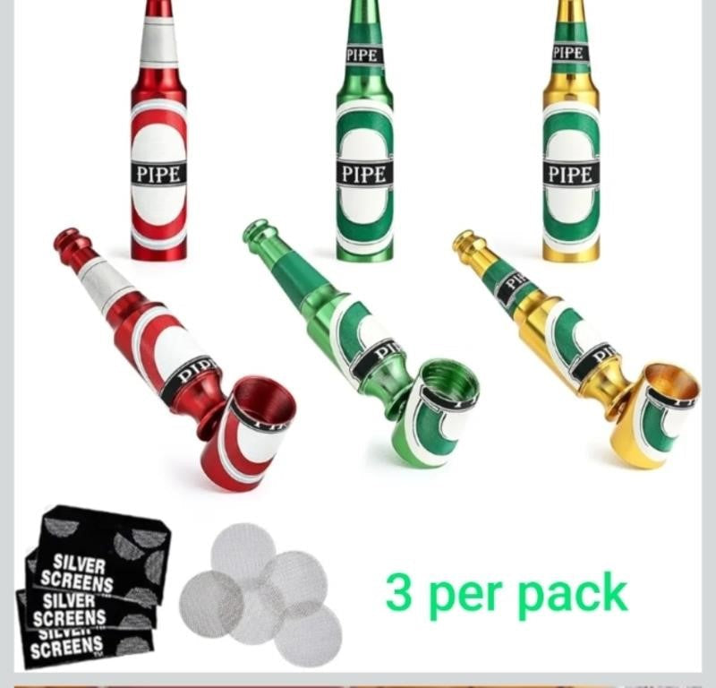 Joyoldelf 3pcs Portable Tobacco Pipe