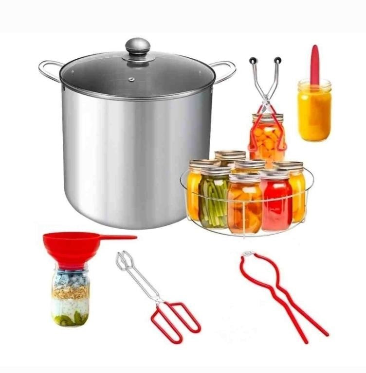 Johaus Stainless Steel Canning Pot with Rack