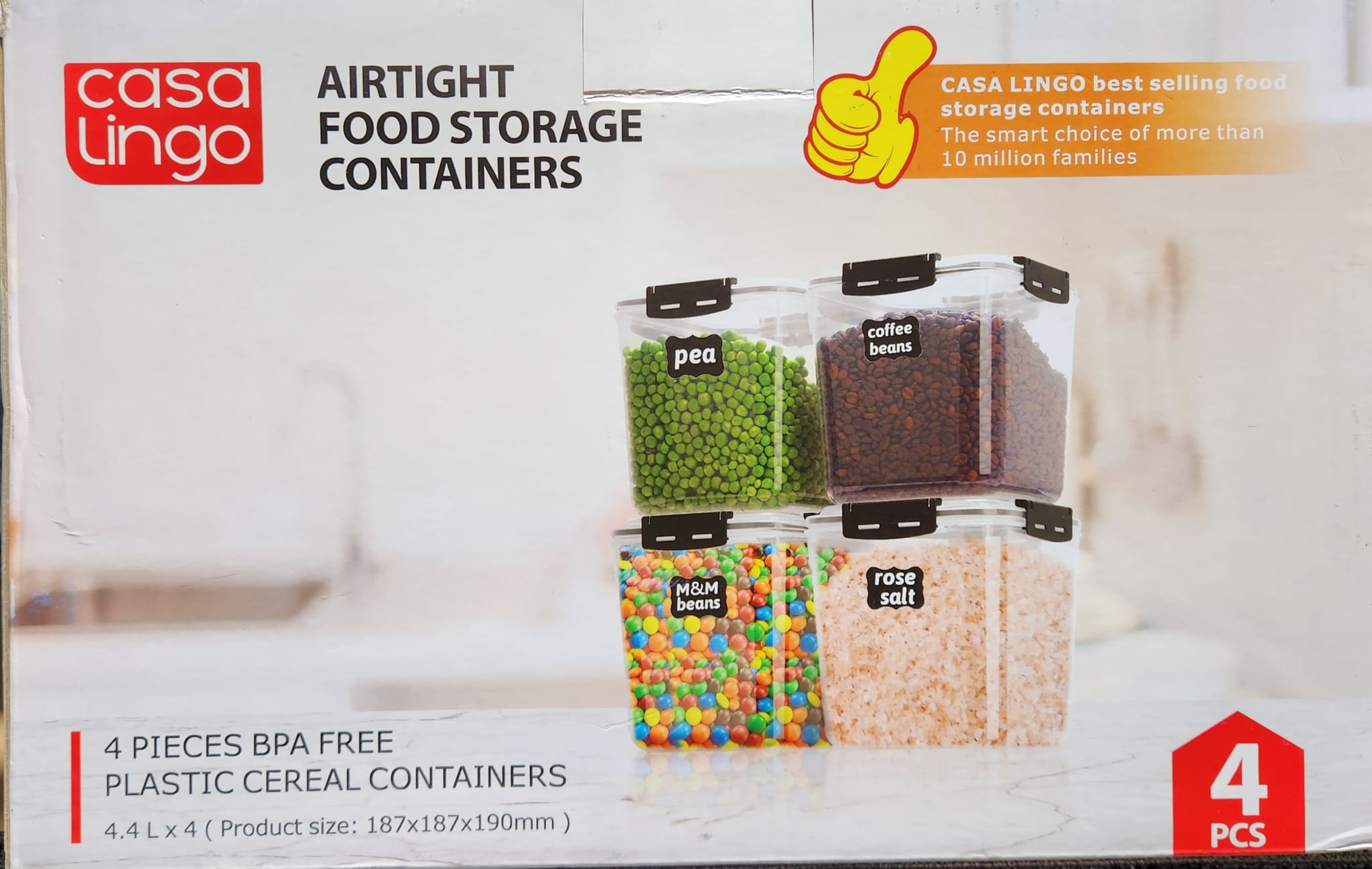 CASA LINGO FOOD STORAGE CONTAINERS