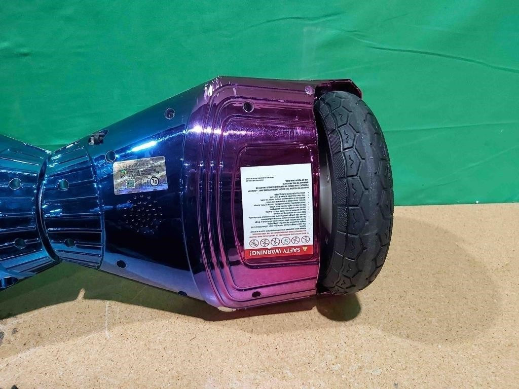 Weelmotion 8“Off-Road Chrome, Dual 300W Motor Purple Blue
