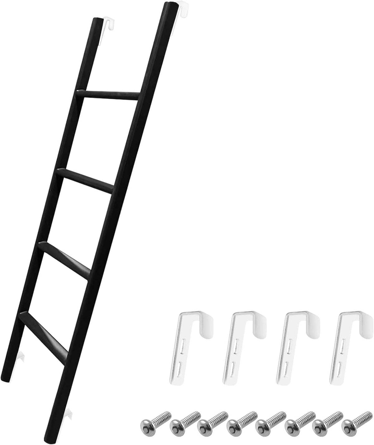 RV Bunk Bed Ladder, 55Inch Heavy Duty Travel Trailer Bed Ladders, (Black, 55inch)