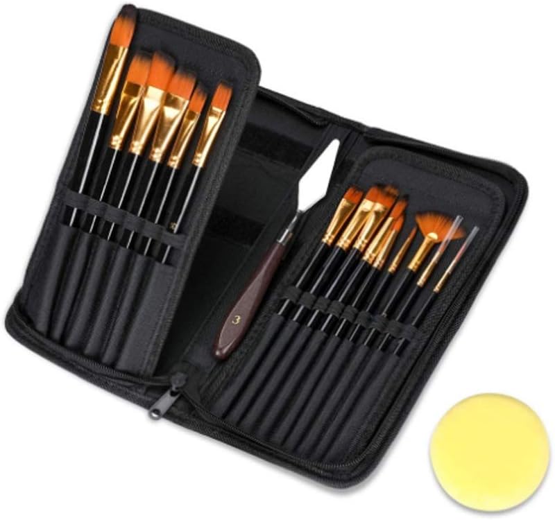 Artist paintbrush set- 15 brushes