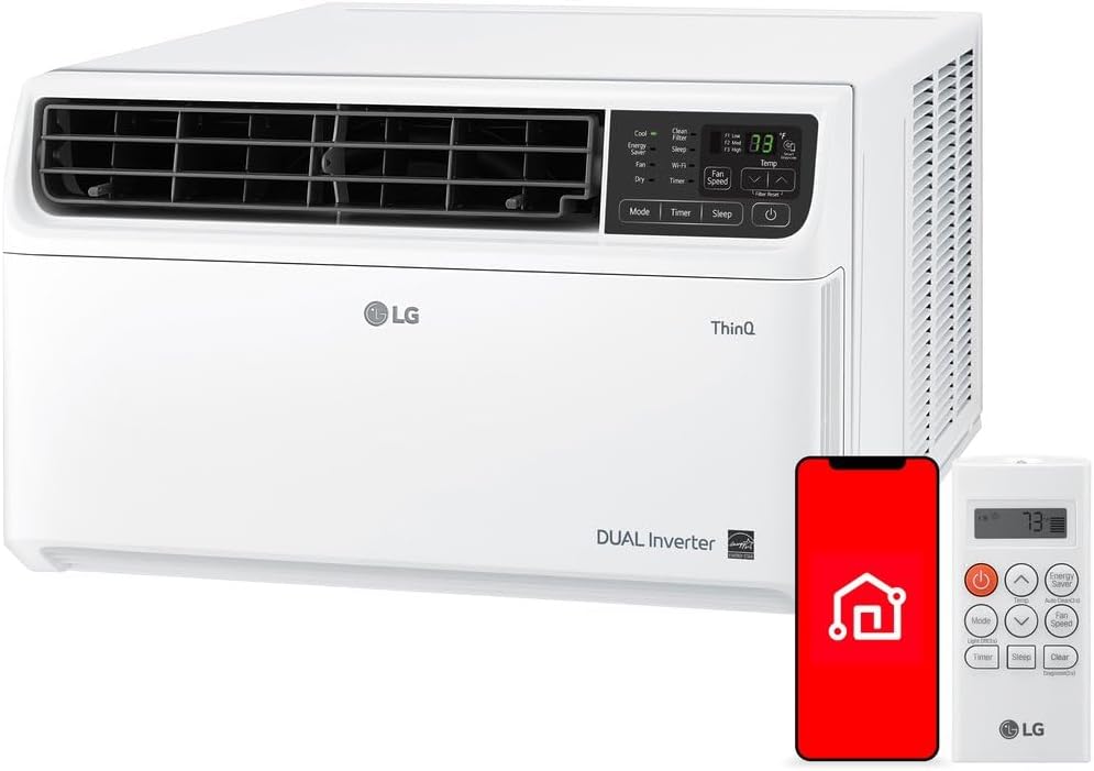 LG 18,000 BTU Window AC, Dual Inverter, WiFi & Remote, Voice Control 230V