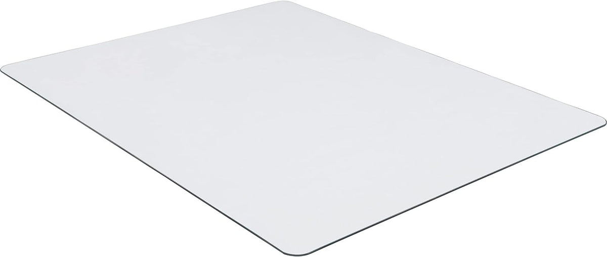 Lorell Tempered Glass Chairmat, 48" Width x 60" Depth x 0.25" Thickness, Clear