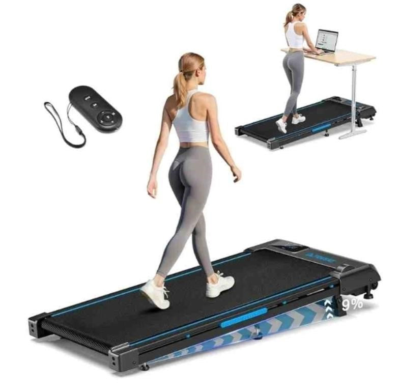 Fousae Walking Pad with 9% Incline, FOUSAE 3 in 1 6.2 MPH Treadmill