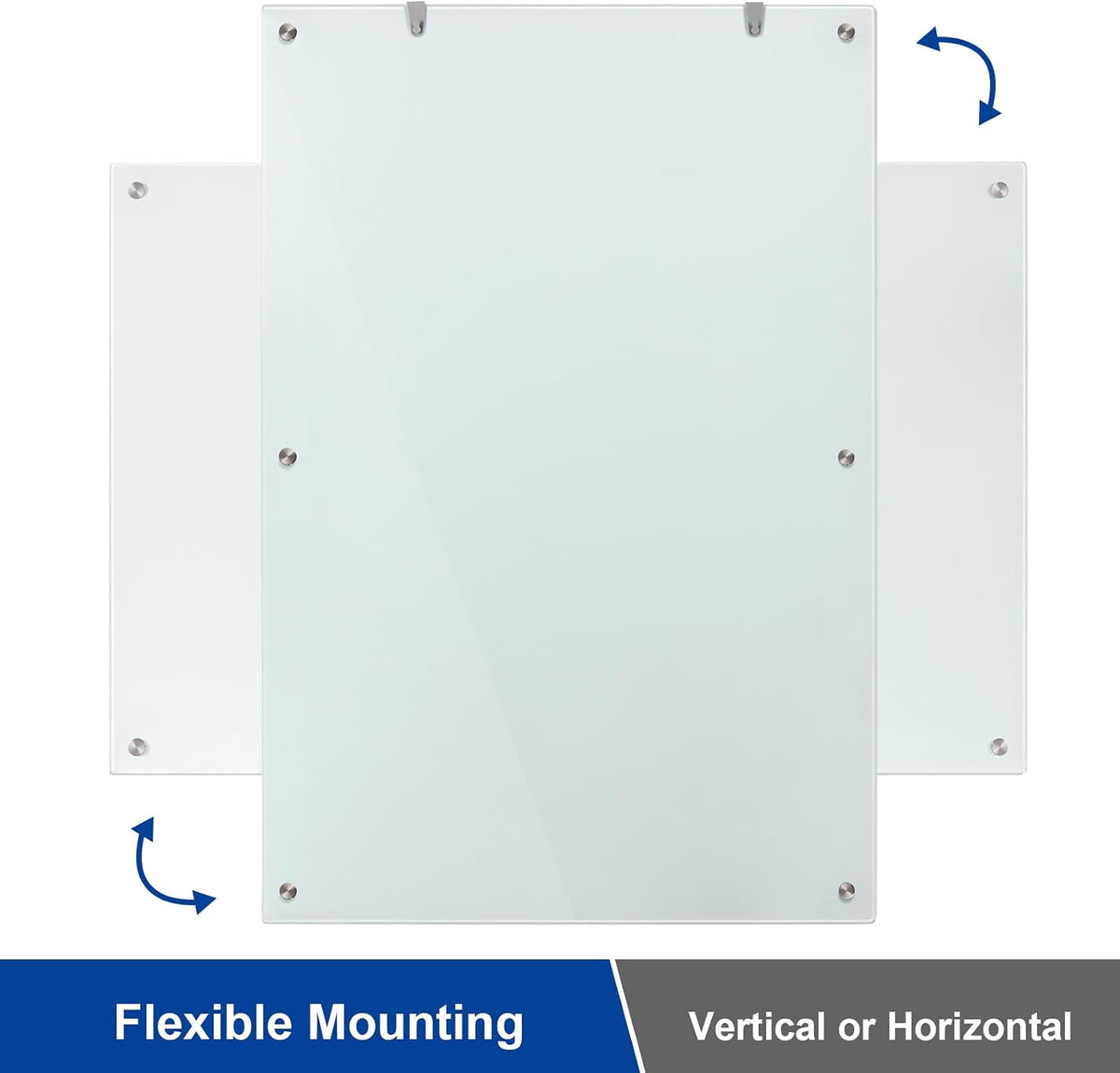 Wingwise Large Glass Dry Erase Board, 72 x 48 Inches Magnetic Whiteboard