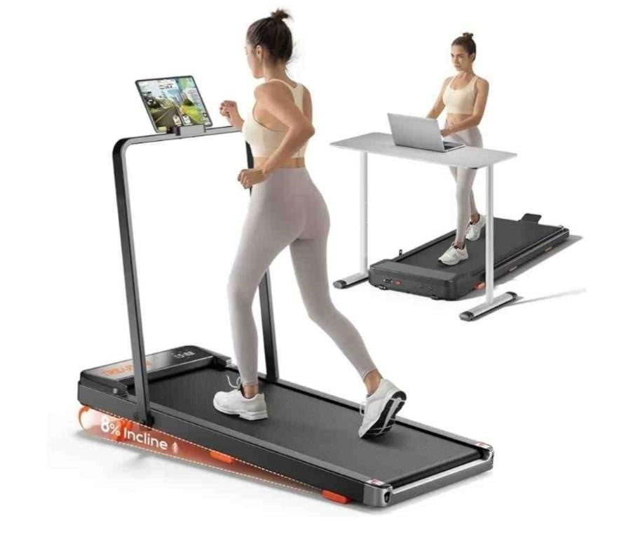TREAFLOW Walking Pad,Treadmill with Incline for Home Office, 2.5HP