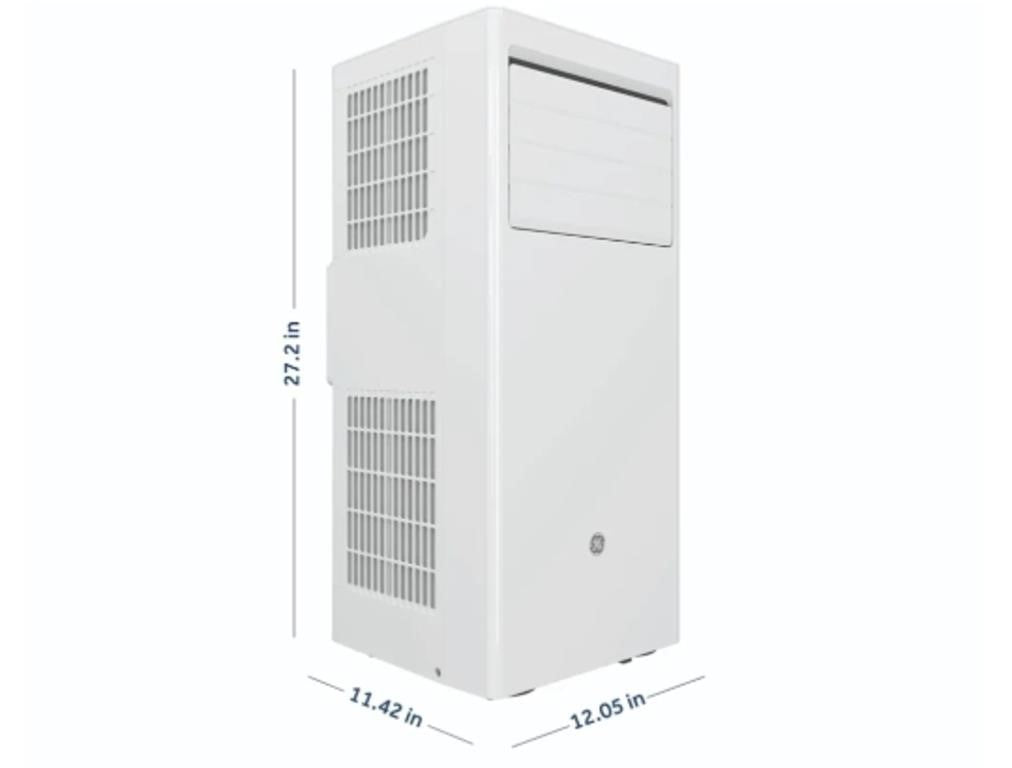GE 6,000 BTU DOE Portable Air Conditioner, Window Kit Included, White