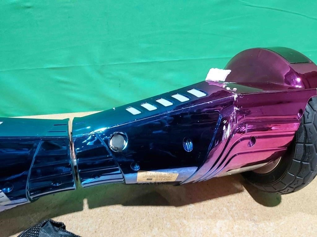 Weelmotion 8“Off-Road Chrome, Dual 300W Motor Purple Blue