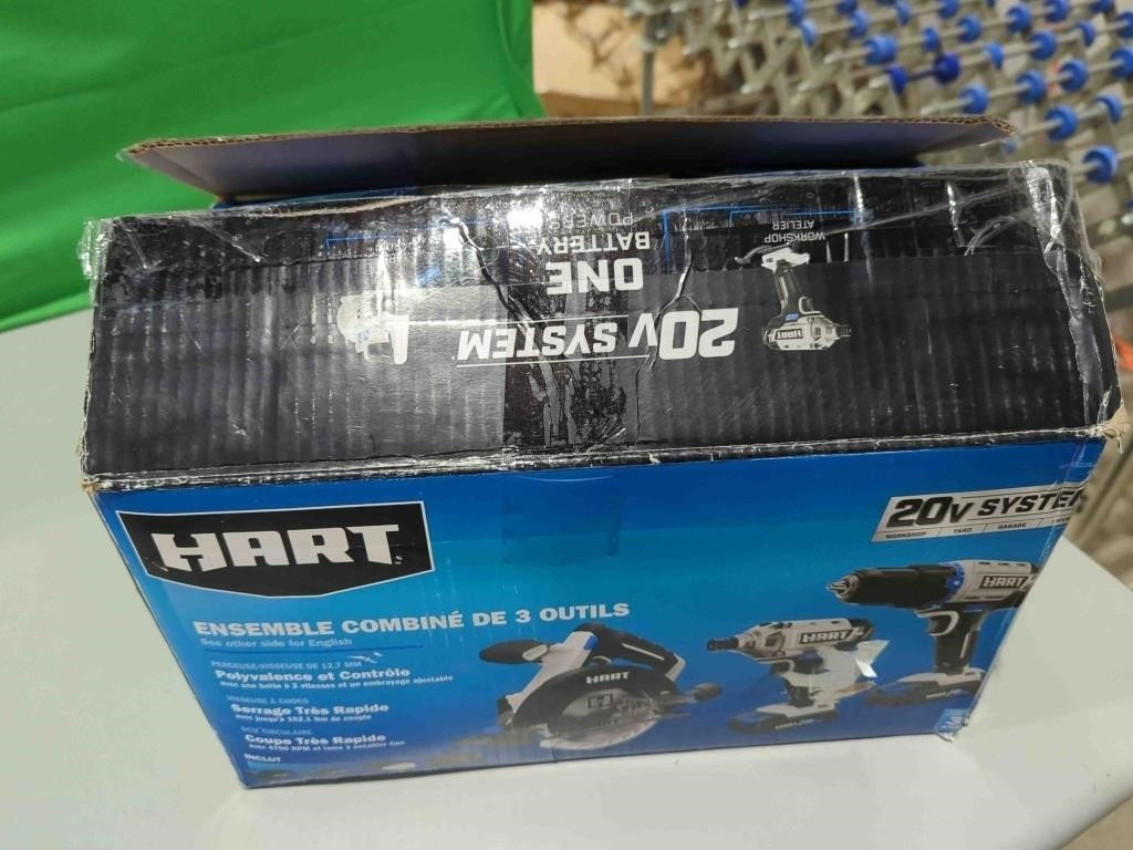 Hart 20-Volt 3 Tool Hart 20-Volt, 2.0ah Lithium-Ion Batteries Not Included