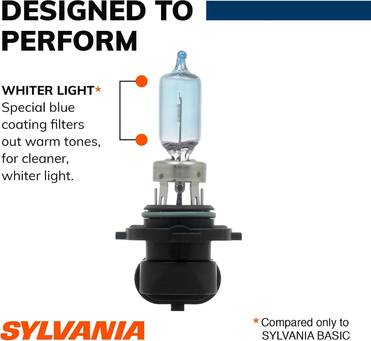 SYLVANIA 9005 SilverStar Halogen Headlight Automotive Bulb, 2 Bulbs