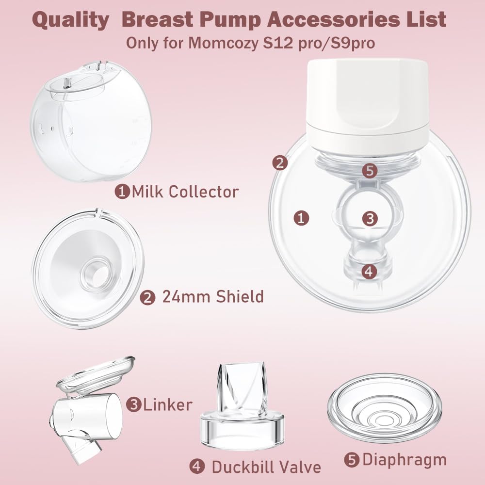 Breast Pump Full Set Milk Collector Cup 24mm Only Compatible S12 Pro/S9 Pro
