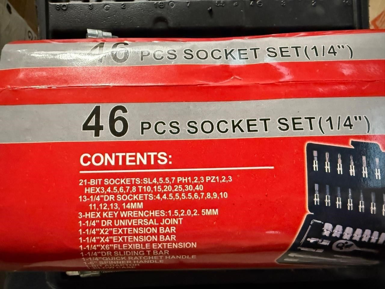 46 Pieces 1/4 in. Drive EO44338