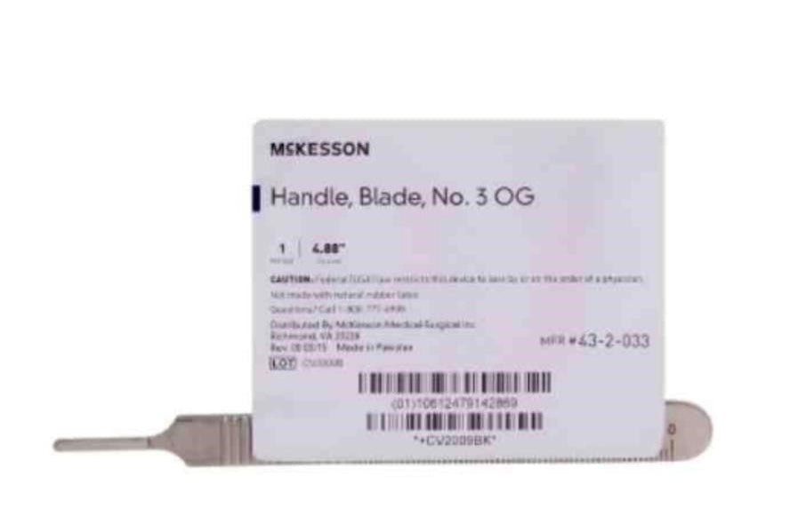 McKesson 43-2-033 Performance Scalpel Handle, No. 3,