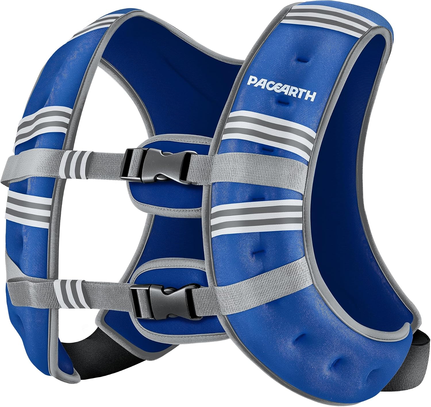 PACEARTH 6lb Weight Vest with Reflective Stripe, Vibrant Blue