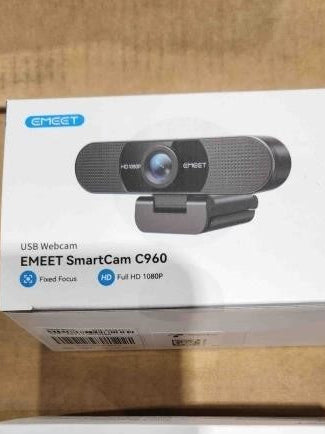EMEET Webcam with Microphone, C960 W