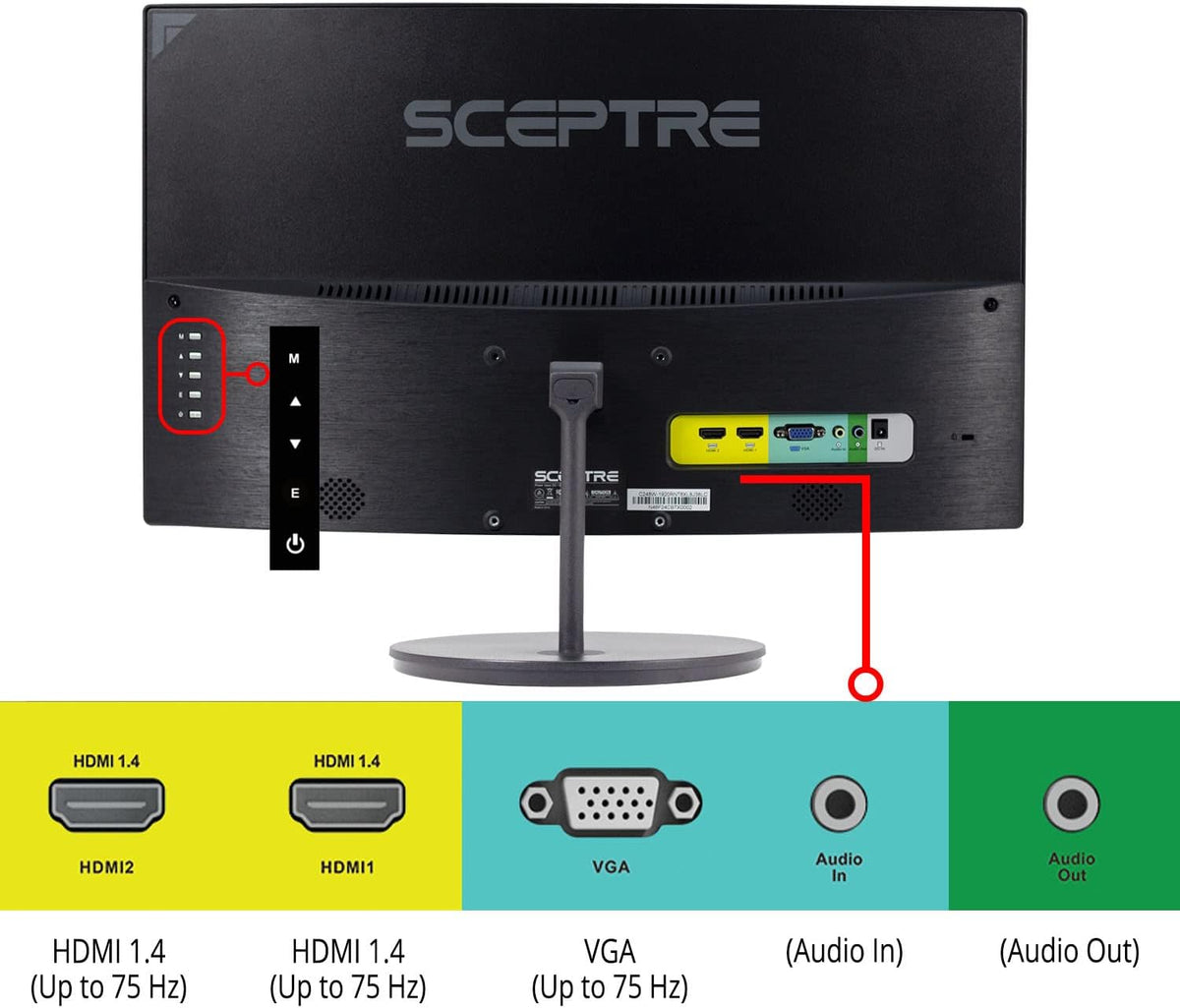 Sceptre Curved 24-inch Gaming Monitor 1080p R1500 98% sRGB HDMI