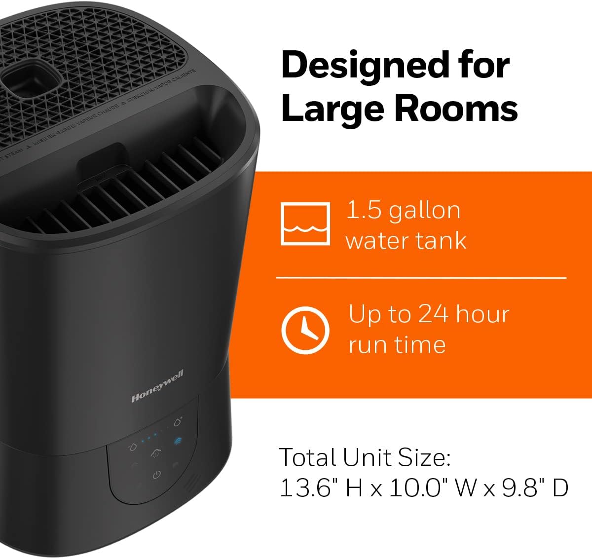 Honeywell Warm Mist Humidifier - Black