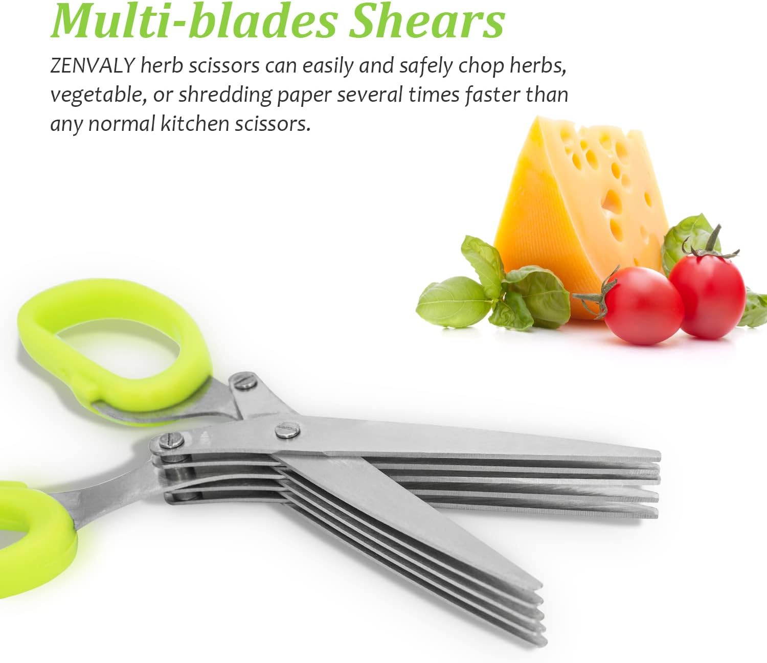 Herb Scissors, Multipurpose 5 Blade Kitchen Scissor