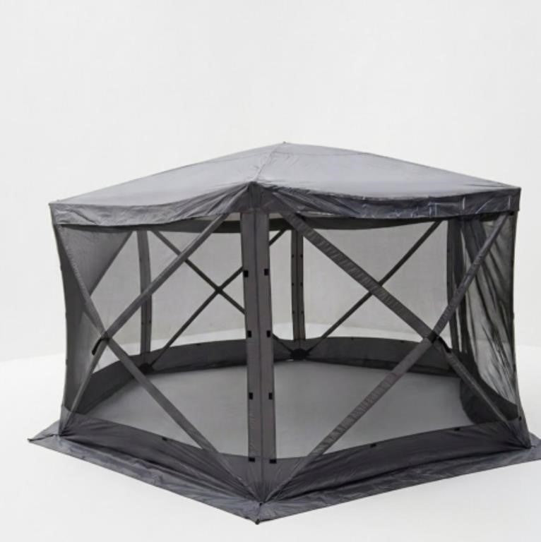 6-Sided Pop Up Gazebo Tent with Mesh Panels and Removable