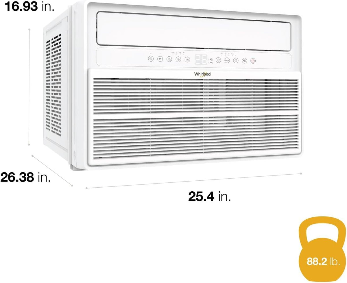 Whirlpool 24,000 BTU Window Mounted Inverter Air Conditioner with Quiet, 230V, AC