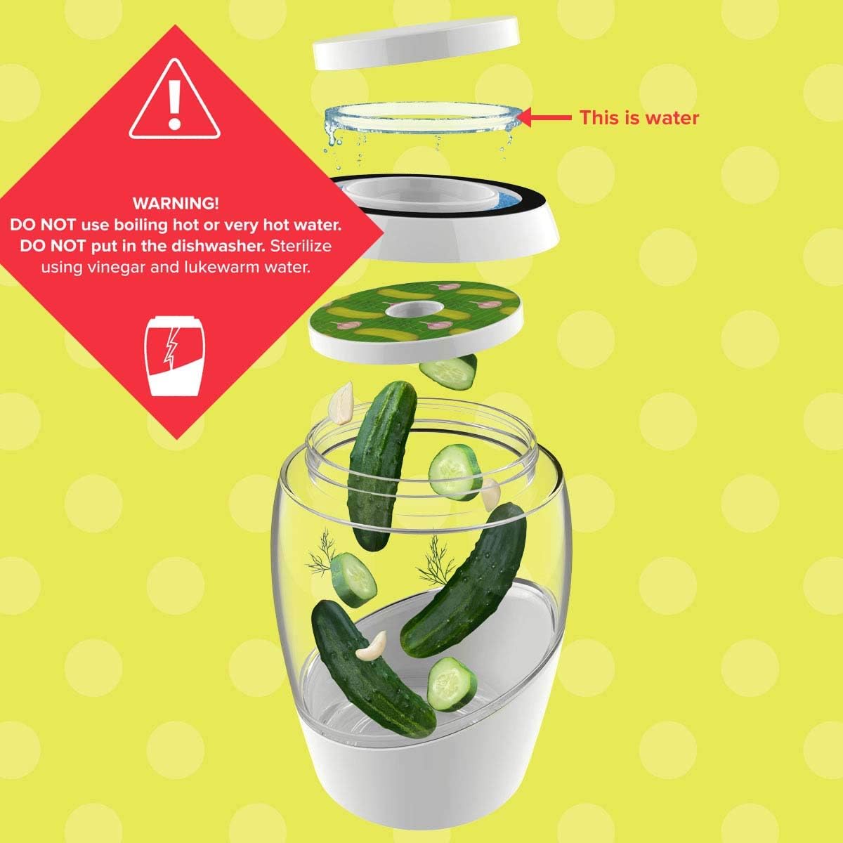 Mortier Pilon 2L Fermentation Crock