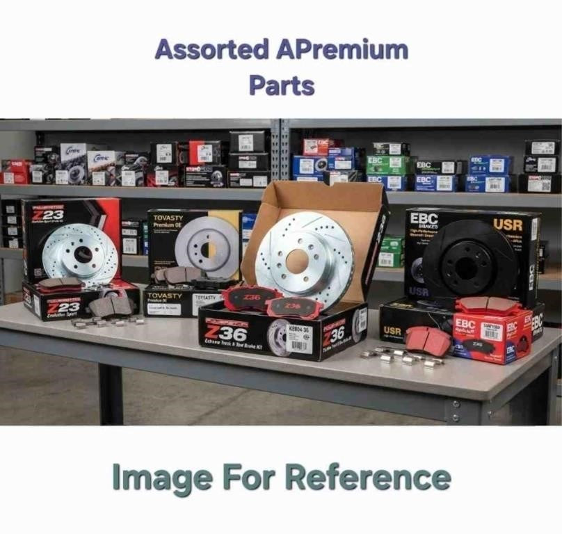 Assorted Apremium Brake Rotor/Pad Sets, Various Models, Part Numbers,