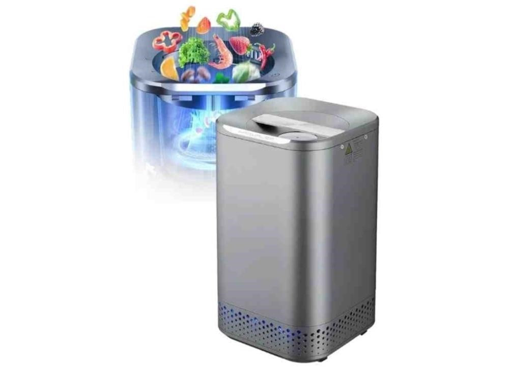 NAGUALEP Nagual Smart Electric Composter for Kitchen, Counter 2.5L Mill, NA-2, Grey