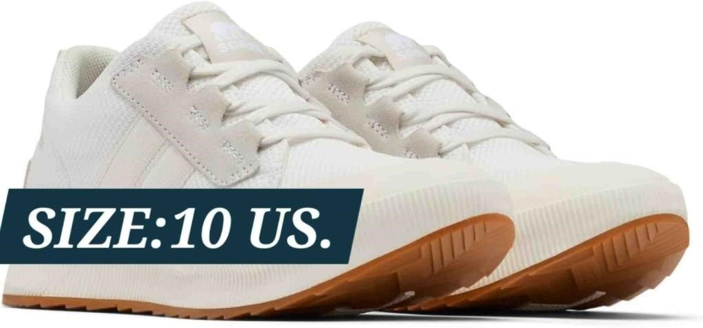 Sorel Women's Out 'N About III Low Waterproof Sneaker.Colour Name: Sea Salt, Chalk.Size:10 US.