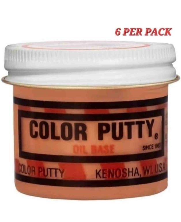 Color Putty Company 138 Color Putty 3.68-Ounce Jar each, Pecan 6PER PACK