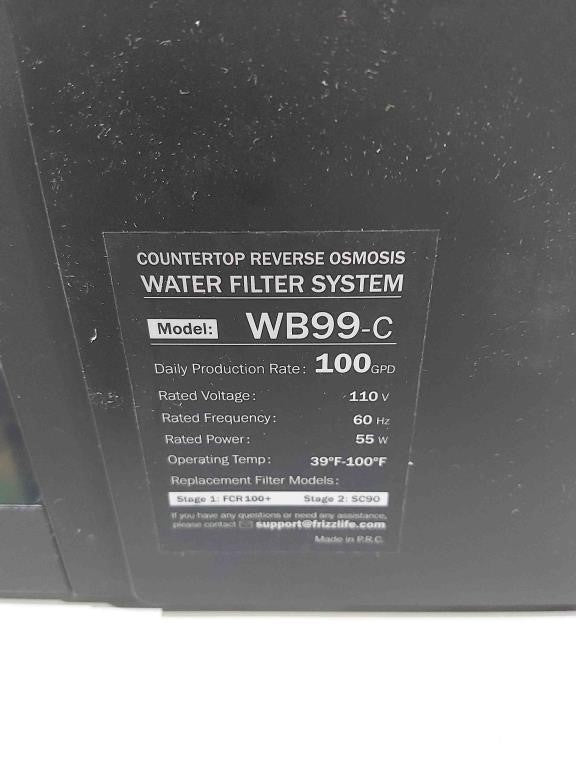 Frizzlife Countertop Reverse Osmosis System