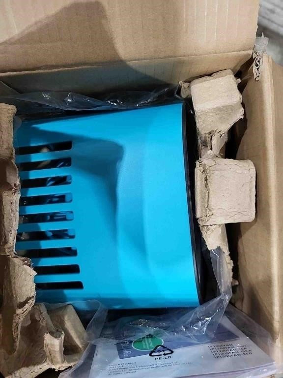 LivePure LP1200FAN-G Air Fury Oscillating Fan, TEAL