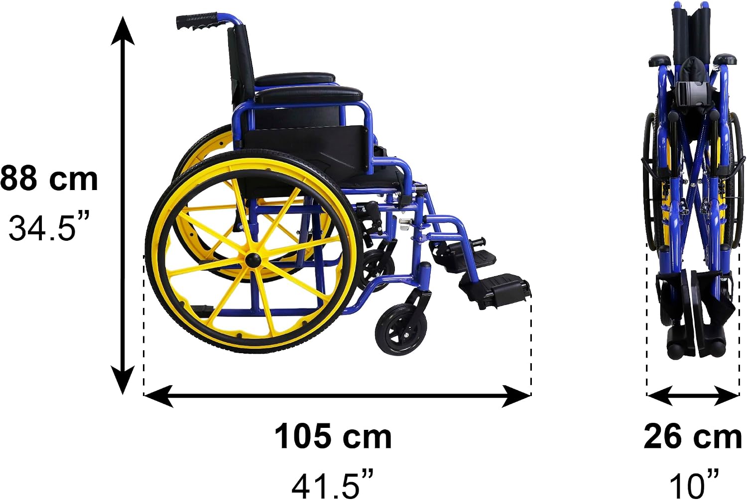 PEPE Mobility Kids Wheelchair Self Propelled, Pediatric for Children,
