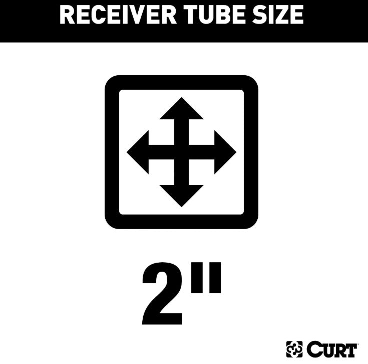CURT 13609 Class 3 Trailer Hitch, 2-in Receiver, Fits Select Hyundai Santa Fe, Kia Sorento