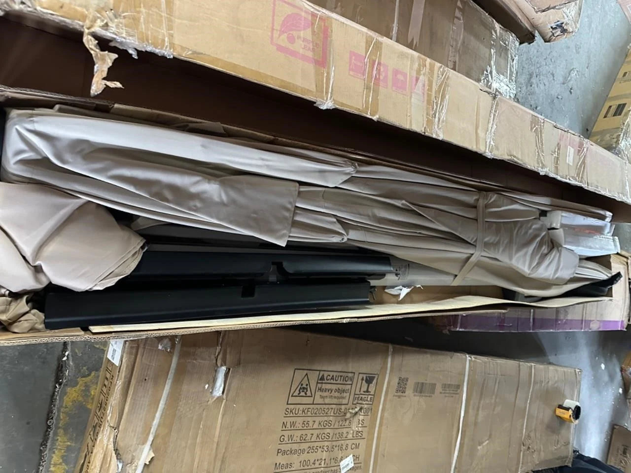 Beige 10x13 Cantilever Umbrella EN44579