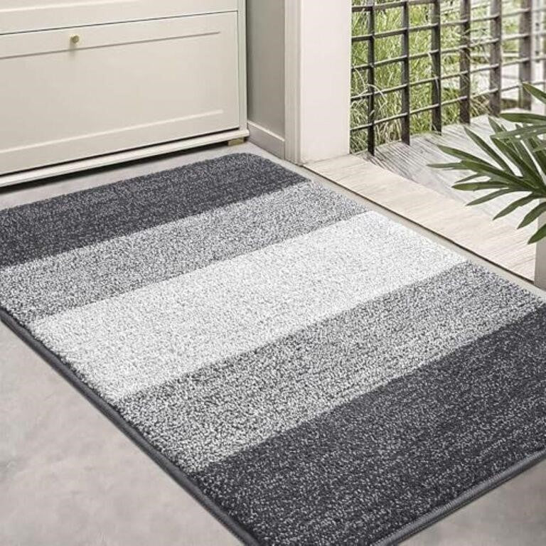 Grandaily Indoor Doormat,  Grey,32" x 40"