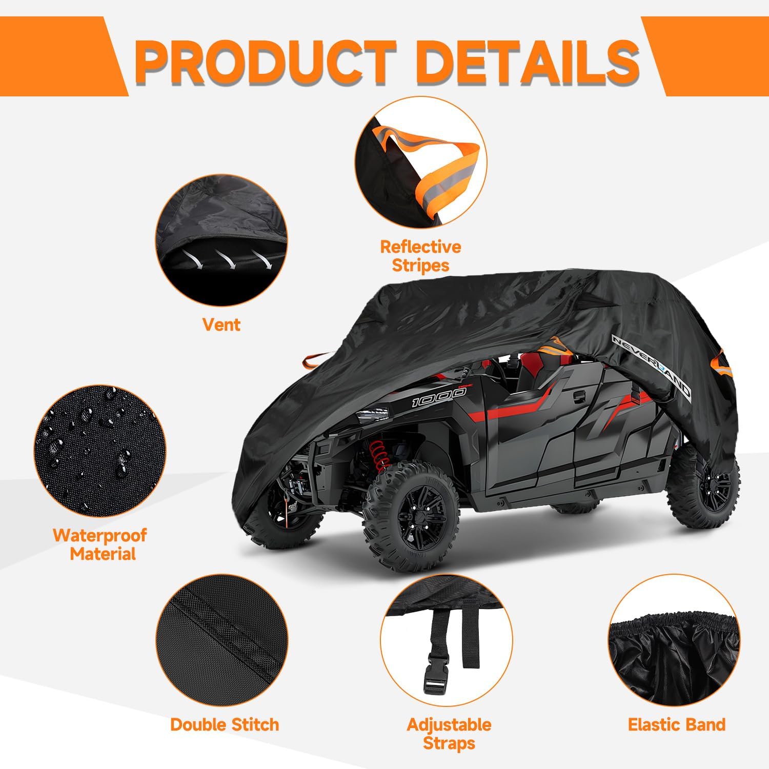 NEVERLAND UTV Cover Waterproof Outdoor