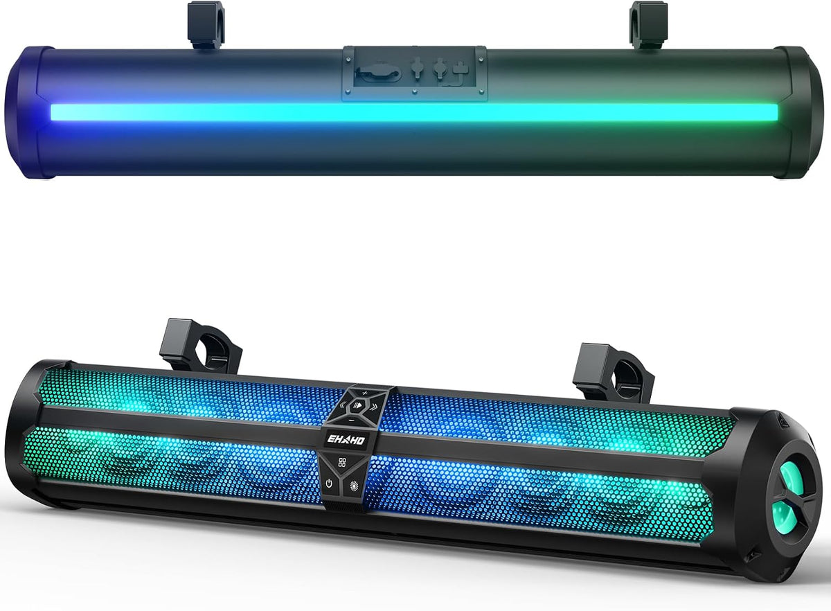 Rumble-X Series UTV Sound Bar, 12-Speaker Metal UTV Speakers BT w/Broadcast, EHAHO 36"