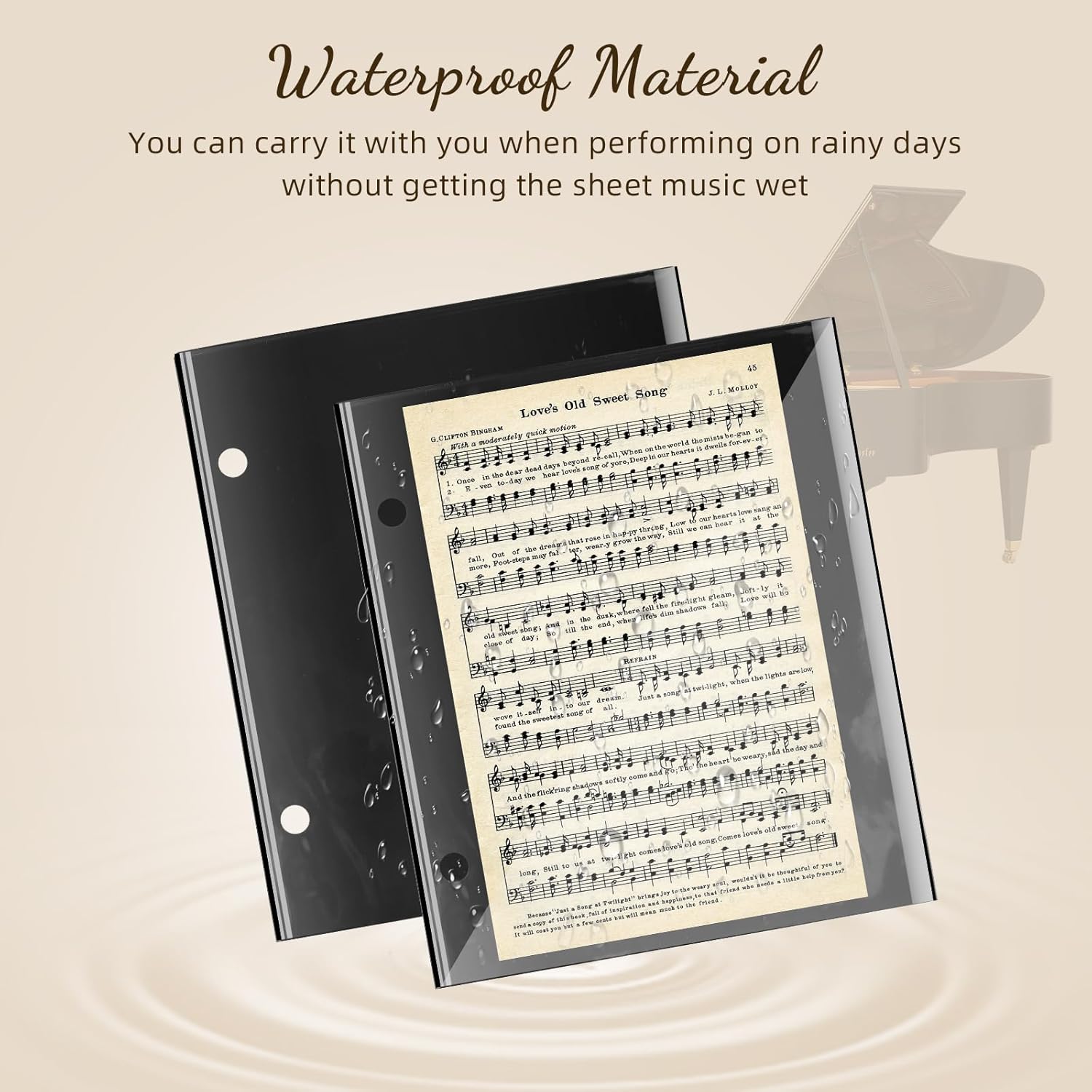 24 Pieces Black Flip Folio Marching Band Music