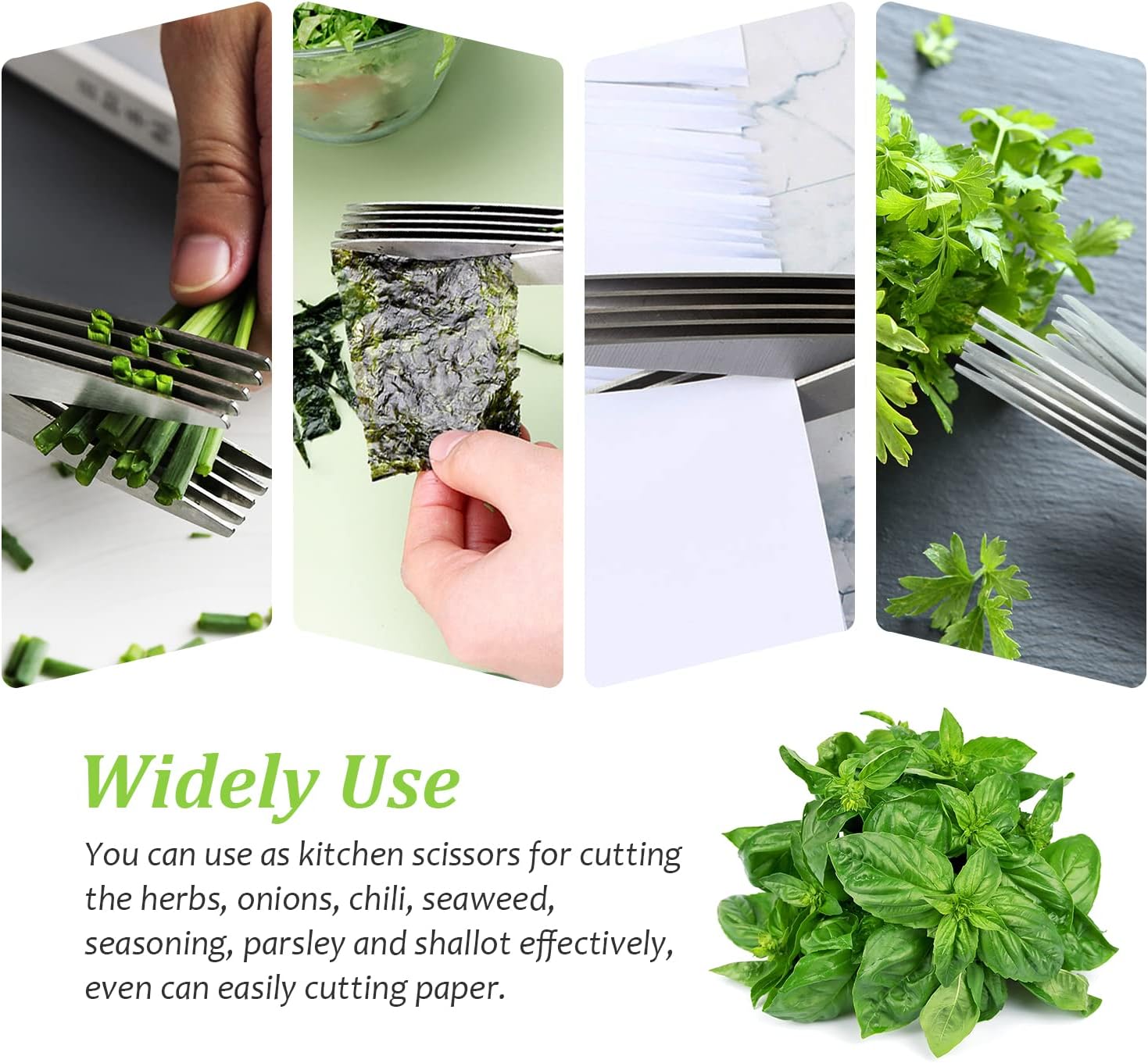 Herb Scissors, Multipurpose 5 Blade Kitchen Scissor